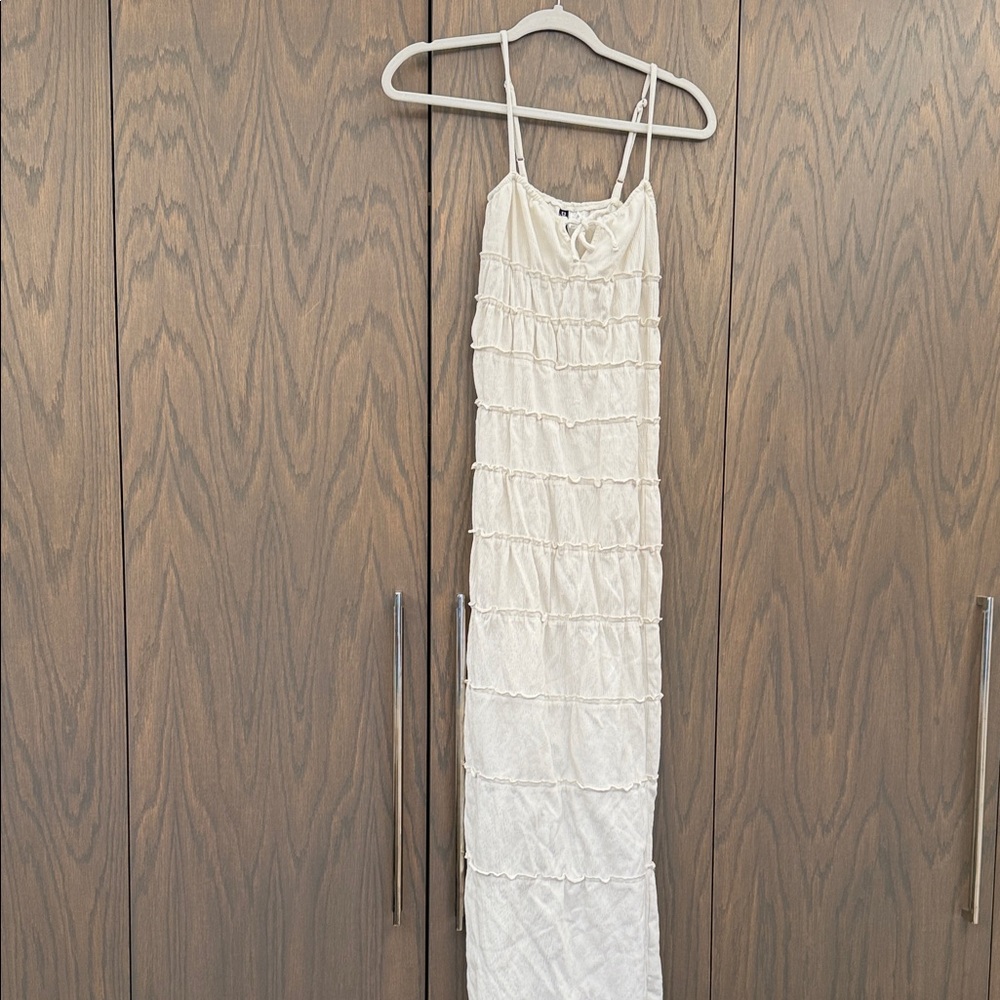 H&M Cream Maxi Dress